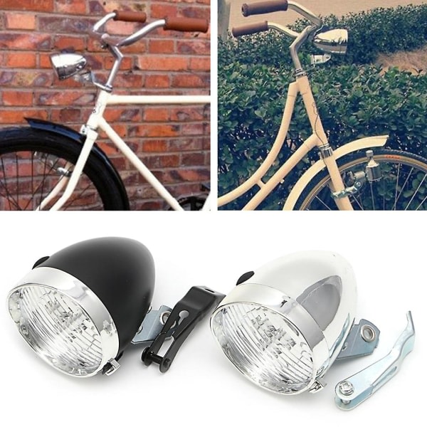 Cykelljus Vintage 3led Front Lampa Cykelsäkerhet Ficklampa Strålkastare Nästan