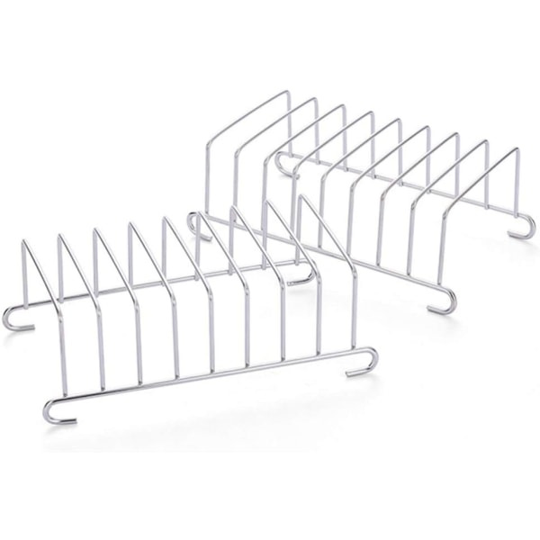 CDQ 2-pakks Toaststativ Brødholder Rustfritt Stål Holder Fritøsaksesoar