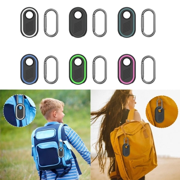 Beskyttelsesdækning Cover til Smarttag 2 Tracker anti-ridse nøglering Sort