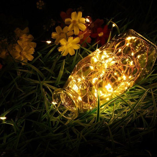 TS11 4-pack 16,4 fot 50 LED-ljusslingor batteridrivna