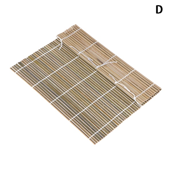 1. Vintage bambu sushi maträtt bambu staket staket tallrik mat D