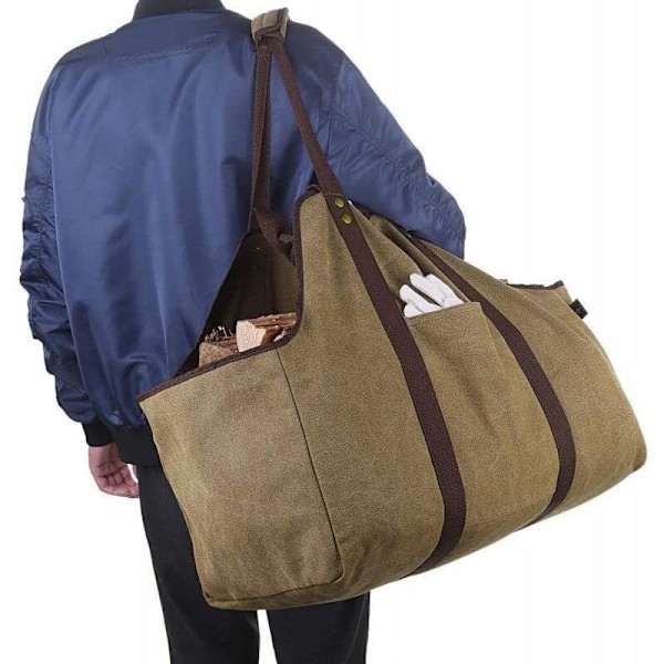 Stor Vedväska 60cm x 30cm x 50cm för Förvaring