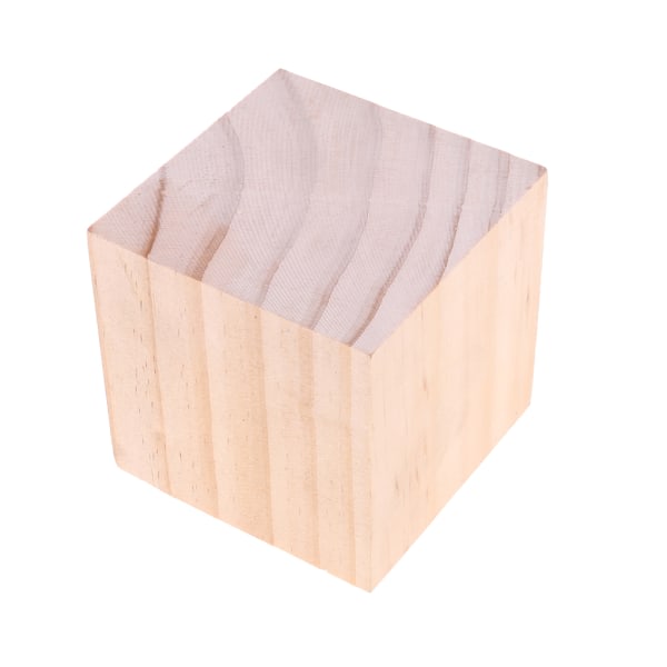 Träkuber Träblock Hantverkskuber för hantverkstillverkning Oavslutade träklossar 5cm/6cm/8cm Craft Cube Baby Shower Present 8CM