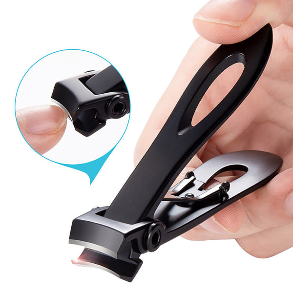 Negleklipper i rustfrit stål Finger Toe ter Trimmer & File Mani Black