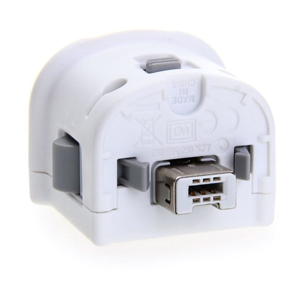 Motion Plus-adapter, erstatningssensorakselerator for Wii-fjernkontroll Hvit
