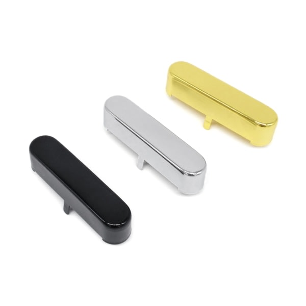 Pickup-överdrag Humbuckers Mässing Gitarr Pickup-överdrag Guld/Silver/Svart Överdrag Överdrag för hals och bro Svart