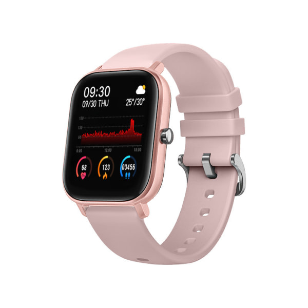Färgskärm Smart Watch Damer Män Full Touch Fitness Tracker Blodtrykk Smart Klocka Dam Smart Watch For Xiaomi rosa