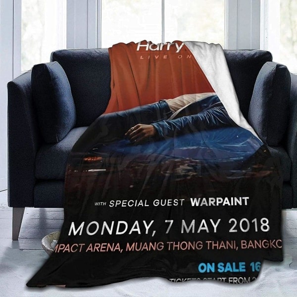 Harry Styles Heittopeitto, Kevyt Kaikki-Vuoden Pehmeä Peitto, Mikrokuituinen Pehmeä Peitto Sovalle Flanelli Fleece-l134 50x40in 125x100cm