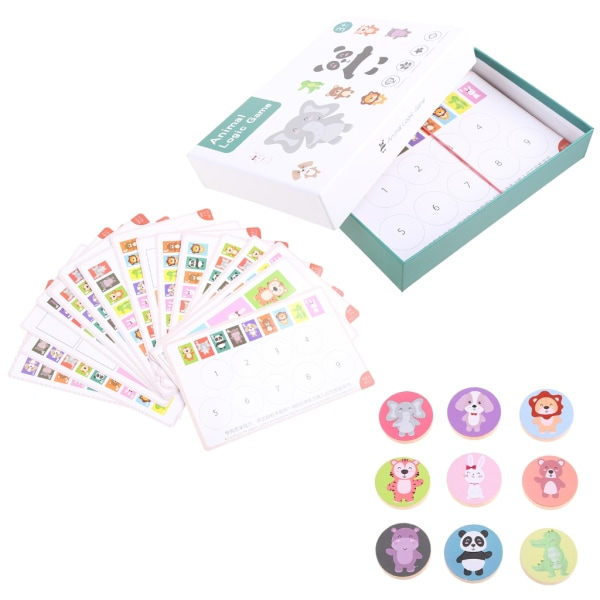 Kreative Montessori Puslespil Legetøj Dyr Matchning Hukommelse Jigsaw Hjerne Pedagogisk Tænkning Spil Nagelbræt Børnetræning