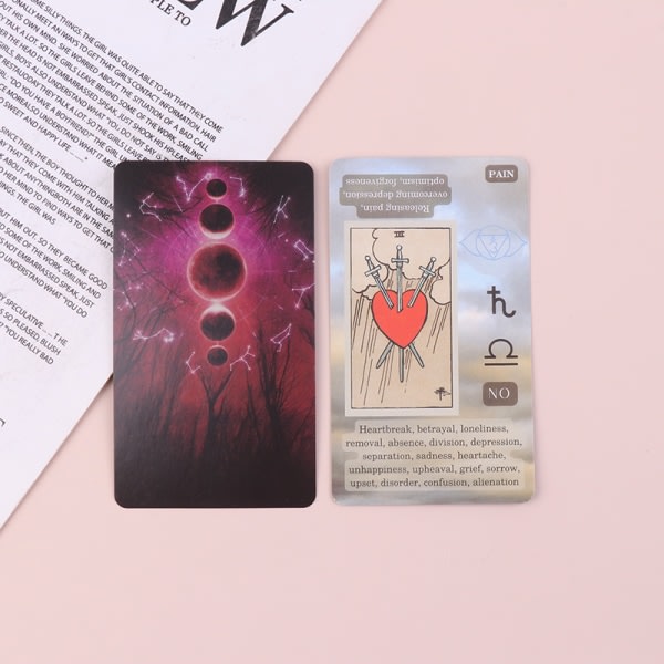NYTT Learning Tarot Card Game Brädspel Engelska spelkort W Multicolor one size Multicolor one size