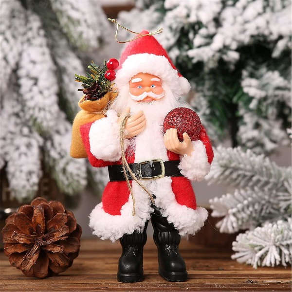 Jultomtefigurer, 8\" stående tomtefigur, juldekoration