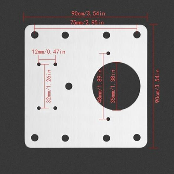 4 stk. dørhængsel reparationsplade i rustfrit stål, dørhængsel reparationsplader, dørhængsel monteringsplader med skruer til træramme