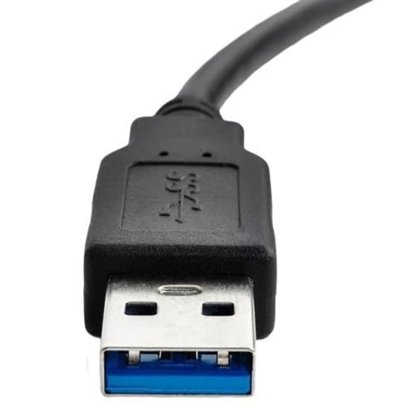 USB 3.0 til SATA 3-adapter - Passer til HDD / SSD - Harddisk Sort Svart