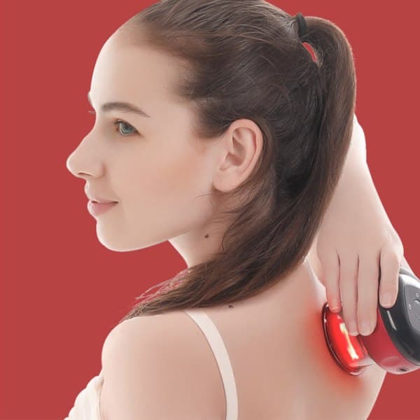 Smart elektrisk kopping massage sug vakuumskrabningsterapi 6-Gear