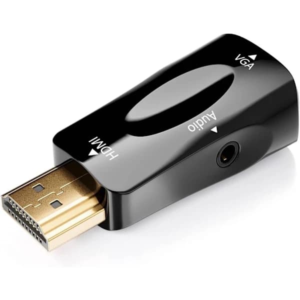 HDMI til VGA Adapter med 3,5 mm AUX