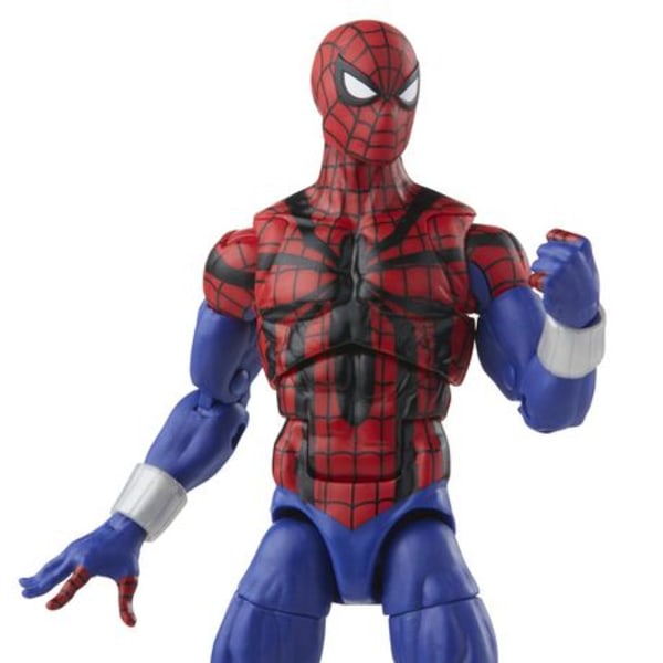 Marvel Legends Series Spider-Man 6-tums Spider-Man: Ben Reilly Actionfigurleksak, innehåller 5 tillbehör: 4 alternativa händer, 1 Web Line FX