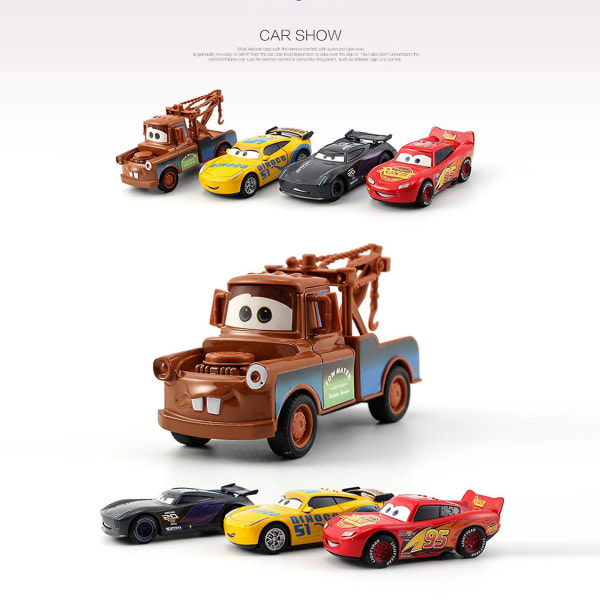 Bilar Filmleksaker Mcqueen Mater Bil 1:64 Diecast- set för barn Pojkar Flickor Present