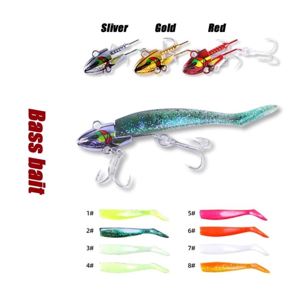 9cm/15g 11cm/25g Mjuk bas Beteshuvud Minnow Lure RED-28G Red-28g