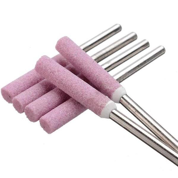 10 kpl Motorsahanterän teroituskivi Hiomakivet Hiomakone Ketjun teroituspää 3X5.5MM