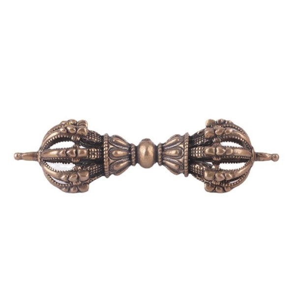 Vintage Kobber Vajra Støder Feng Shui Ornament Religiøs Samling B