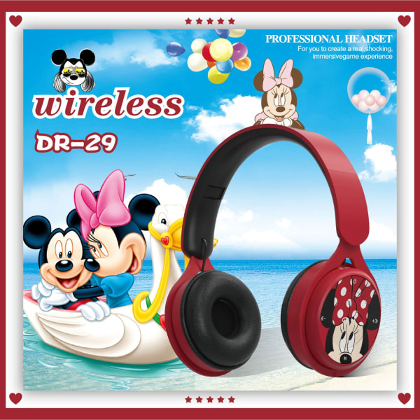 Marvel Bluetooth-headset, hopfällbart, stöder FM