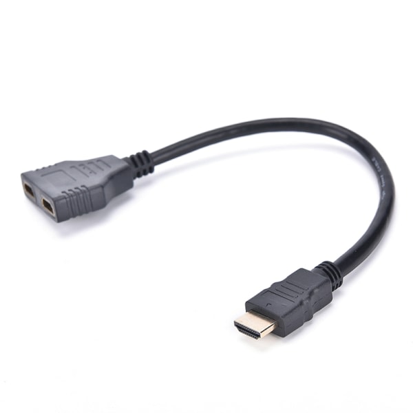 Ny 1080P HDMI-port hane till 2 hona 1 in 2 ut splitterkabel