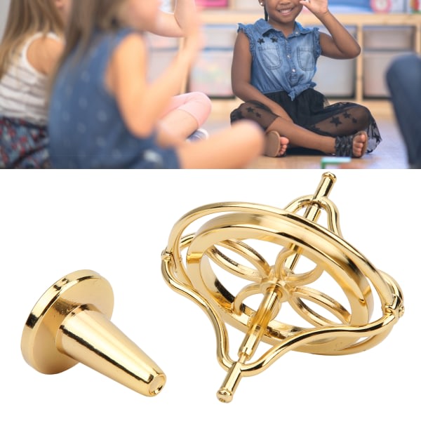 BEMSYM Legering Gyroskop Stressaflastning AntiGravity Dekompressionslegetøj til Voksne (Guld)