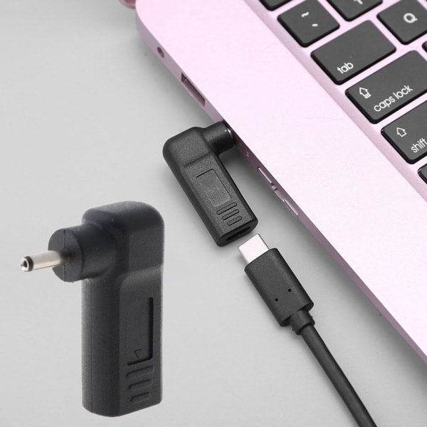 90 asteen Type-C naar 3.0x1.1mm DC-stekker USB Type C -virtalähteen muuntaja kannettavalle tietokoneelle Acerille