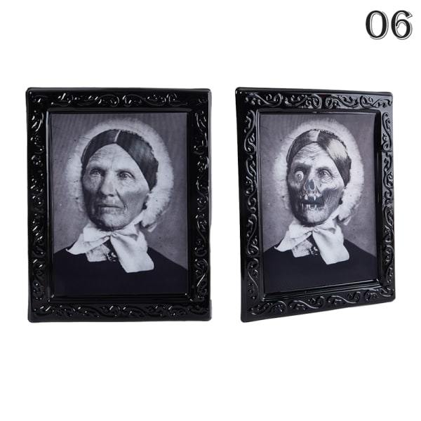 3D Spøkelsesbilde Fotoramme Utbyttbar skrekkportrettbilde Ha 02 onesize 2 onesize