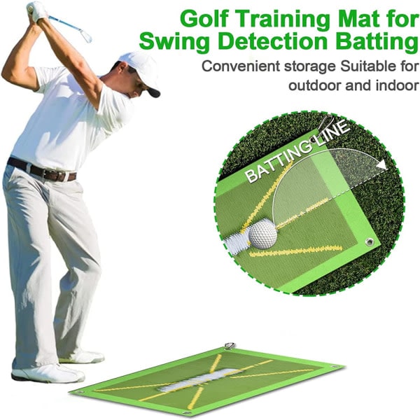 Golf Träningsmatta Vadd Hjälputrustning inomhus utomhus 25*50cm
