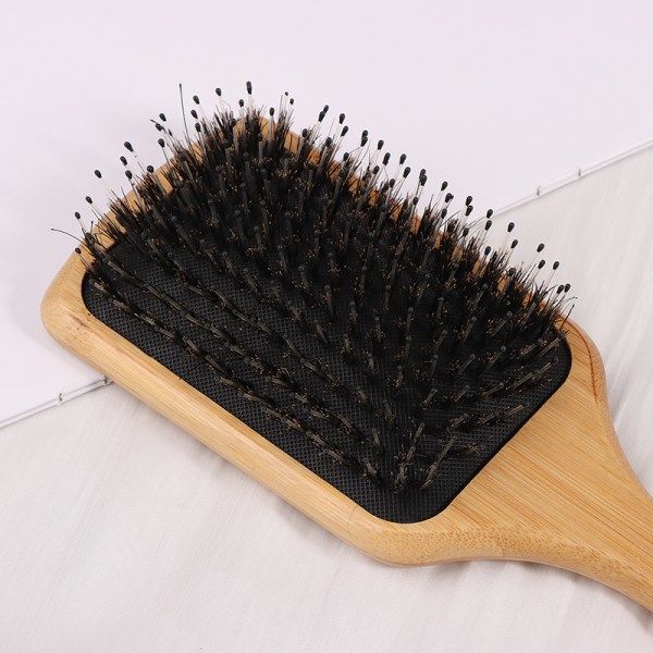 Herr Boar Borst Hårborste Curly Wave Brush Styling Skägg Hai