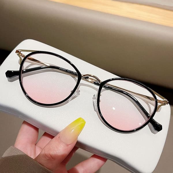 Anti-blått lys TR90 Briller Oversized Optisk Ramme Øyebeskyttelse Kontorbriller Grey