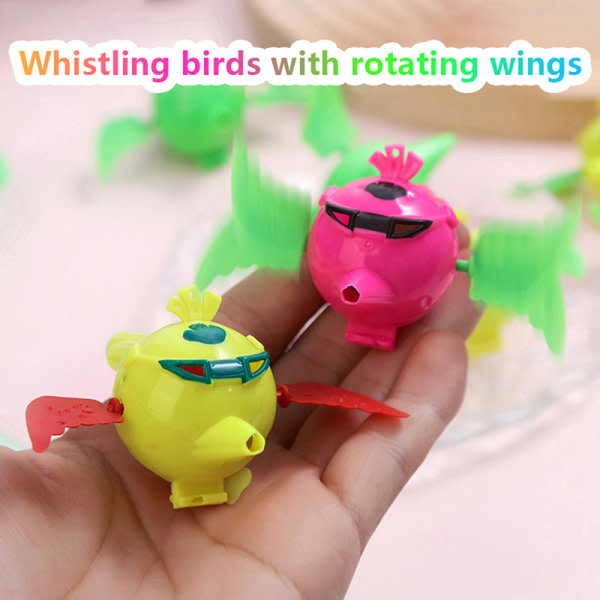 5st Flying Bird Whistle Rotate Wings Bird Toy Kid Fødelsedag Par tilfeldig 5stk random 5pcs