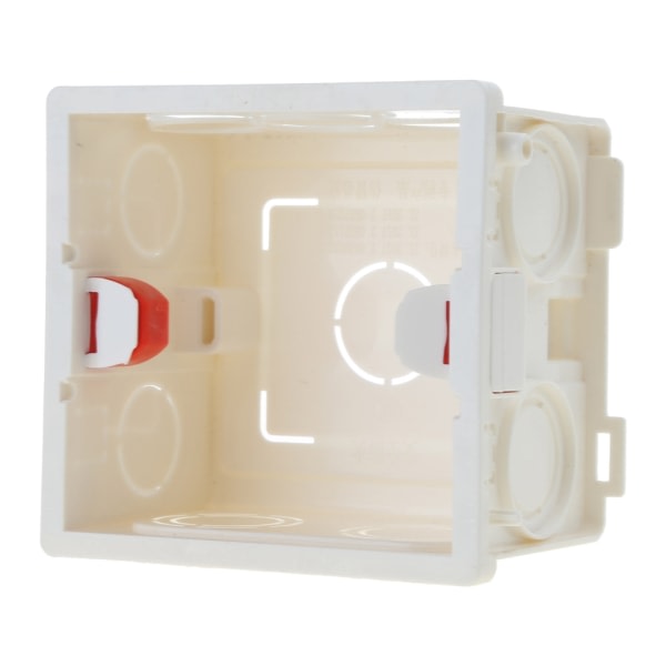 Dammtett PVC Veggbryter Socket Box Type 86 Montering Bakboks Veggbryter Socket-Plug Enkelt Bryter Hvit Bunnboks Blå