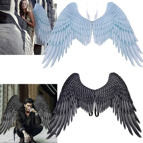 Cosplay Vinge elskerinde Evil Angel Vinger Halloween Kostumer Rekvisit Sort