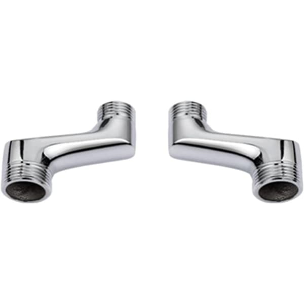 Brusearmbuefitting, messing albue reduceringsfitting, justerbar drejearm, væg albuefitting, 1/2 3/4 offset fitting, krom A