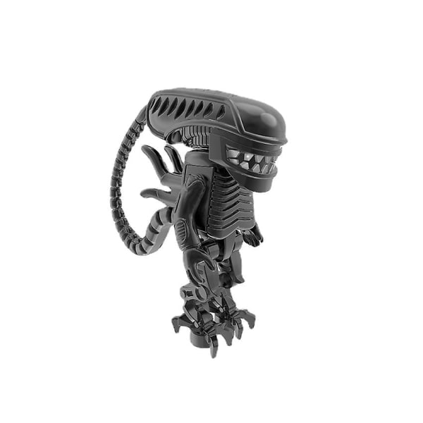 8-pack Predator Series Alien minifigurer monterade byggstensleksaker Docka byggklossleksaker