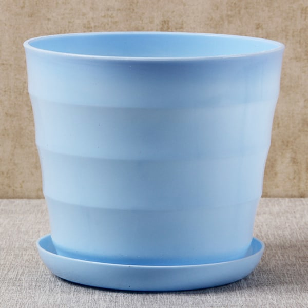 Färgglad Mini Plast Blomkruka Imitation Keramik Vas Plantskola Trädgård Suckulenta växtkrukor Nordisk heminredning White
