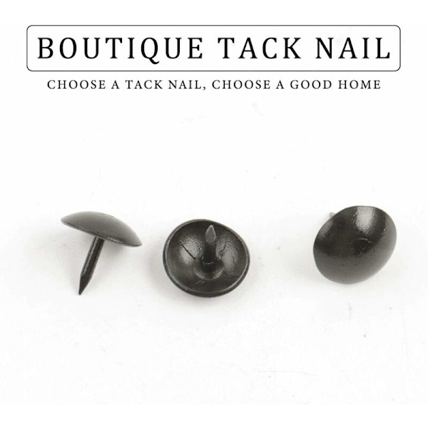 sourcing map 200 stk. møbelsøm polstringssøm tæppestift til møbeldekoration sort 9 x 9 mm