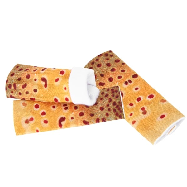 3st Polyester Fiskefingerskydd med Fiskskinnsmönster Enkelt Fingerskydd Skyddande Tillbehör