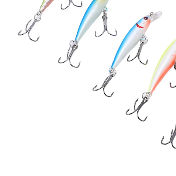 8 st Minnow Fiskebeten 5cm/3g Konstgjorda Sjunkande Långa Kast Hårda Beten Wobbler Jig Bet