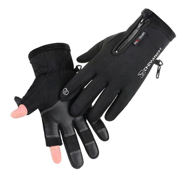 Touch Men Cykelhandsker Vandtætte Vintercykelhandsker Ridi Black M Black M