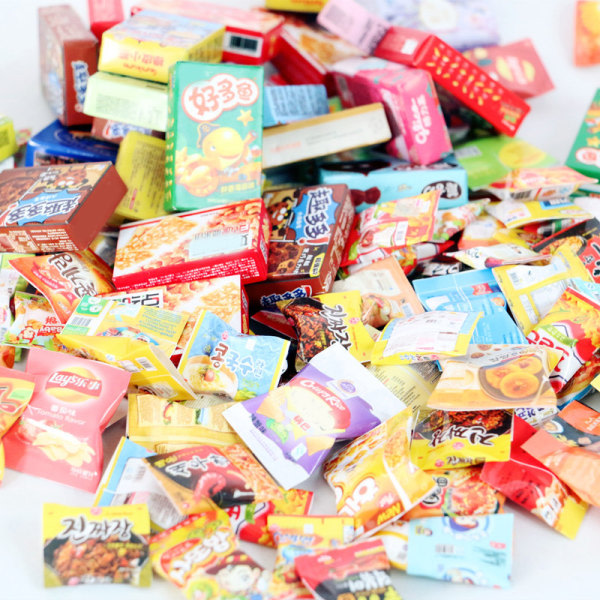 10 stk Dukkehus Simulering Snack Modell Dukkehus Supermarked A1