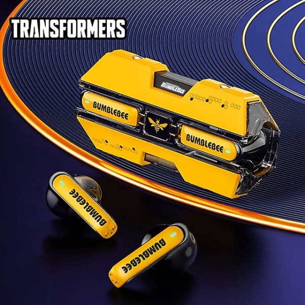 Transformers Tf-t01 Tws Hörlurar Bluetooth 5.3 Trådlösa hörlurar Låg latens Hifi Stereo Headset Gaming Musik Dual Mode Earbuds (FMY) Gul Yellow