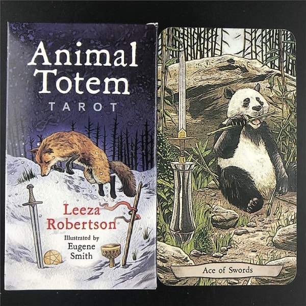 Nyt Dyr Totem Tarotkort Sjovt Brætspil Tarotkortdæk Kortspil Spil Voksne Kortspil Vejledning Shry 39PCS TS76 39PCS TS76