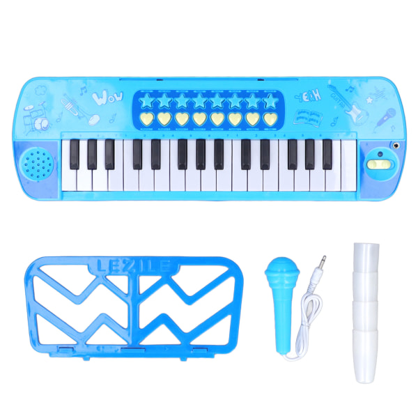 Elektronisk tastatur pianoleketøy Mini 37 tangenter tastatur pianomusikalske leketøy med mikrofon for småbarn