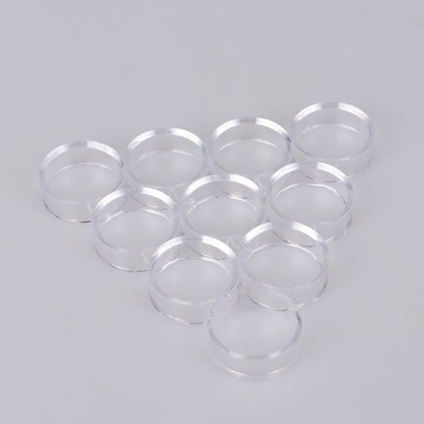 10 stk Akryl Klar Display Stativ Sfæreholder for Krystall 4.5*1.5CM