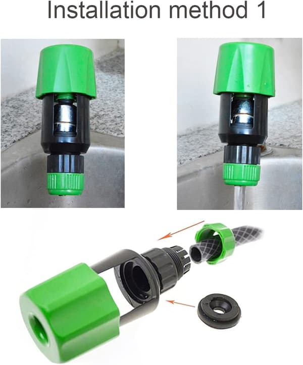 Adapter for slangekobling til kjøkkenkran