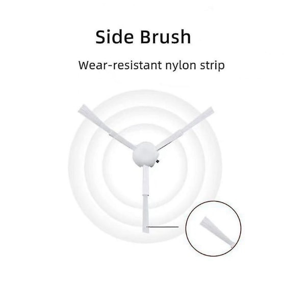 Reservedeler for Mi Robot Vacuum-mop 2 Ultra Stytj05zhm Robotstøvsuger Hovedsidebørste Hepa