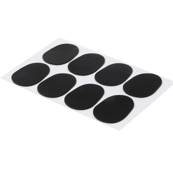 8 stk/sæt Diskant/Alt/Tenorsaxofon Klarinet Mundstykke Patches Puder Puder 0,3 mm Sort 0.3mm